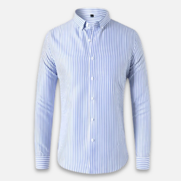 Xavier - Camicia a righe in misto morbido
