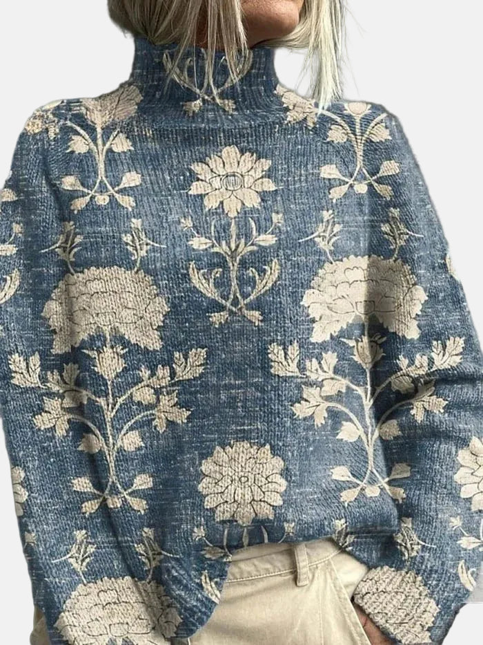 Maya - Maglione a Collo Alto Caldo ed Elegante