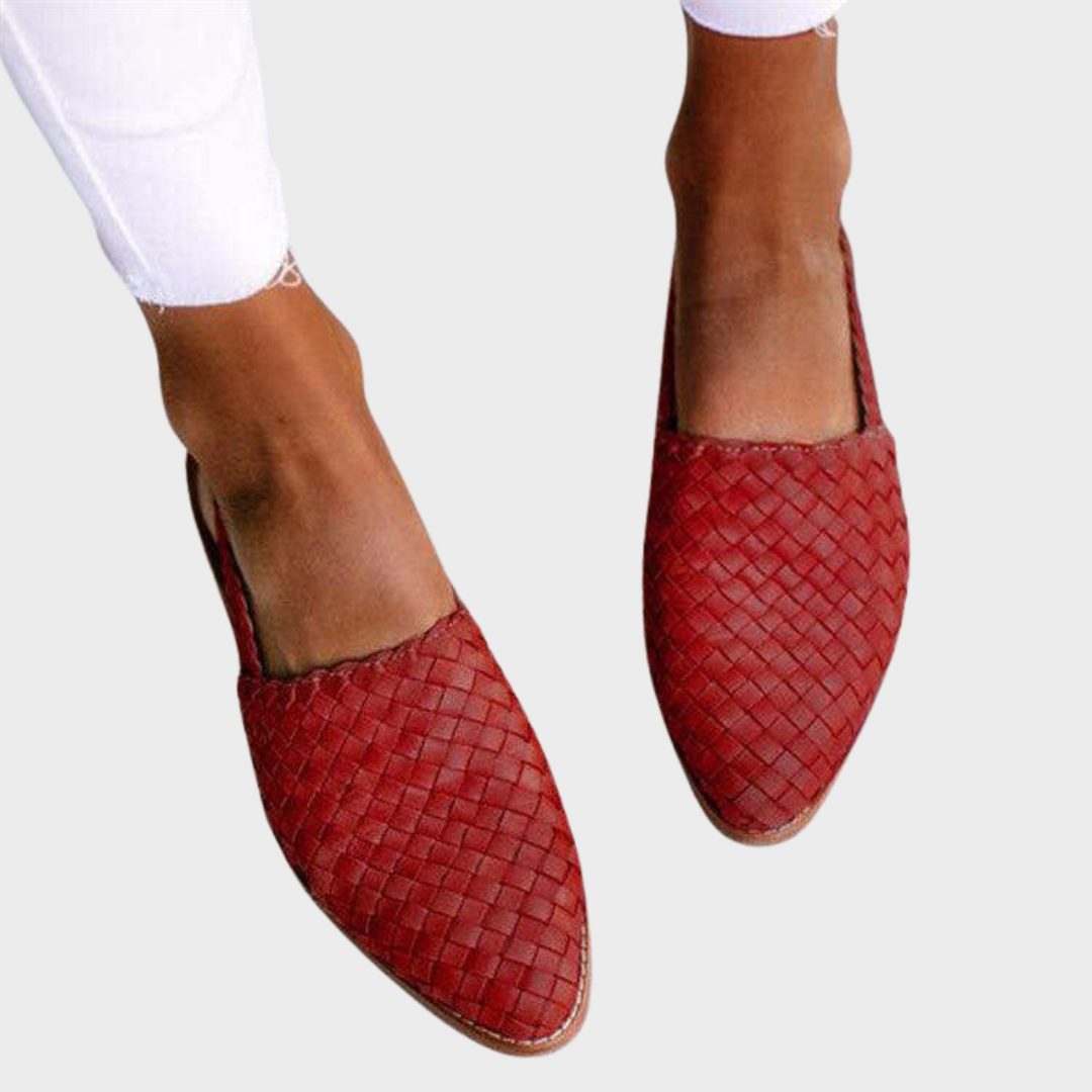 Franziska – Eleganti pantofole intrecciate