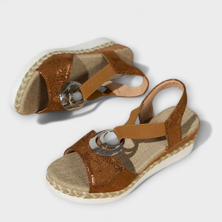 Roswitha - Sandali comfort beige