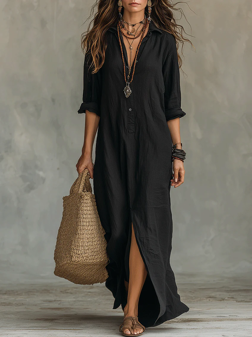WILLOW | Maxi abito effortless Silhouette valorizzante Versatile per tutti i giorni