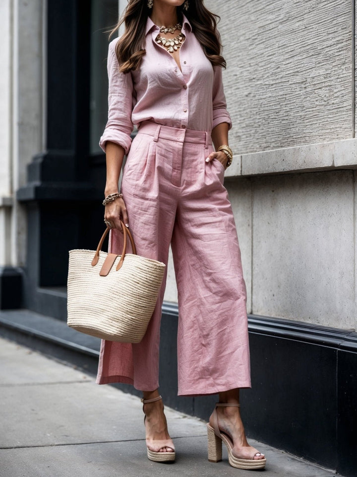Ivy - Completo Casual Chic Rosa