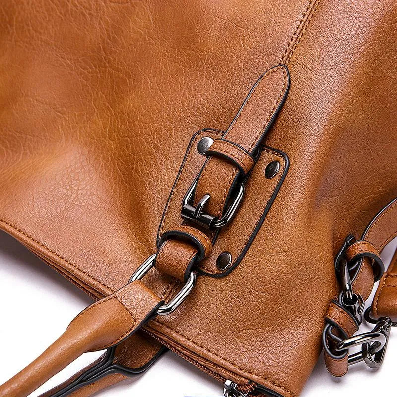 Elegante borsa a tracolla in pelle