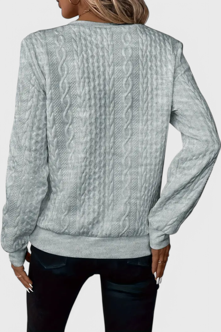 Zoey | Maglione in maglia con zip morbida