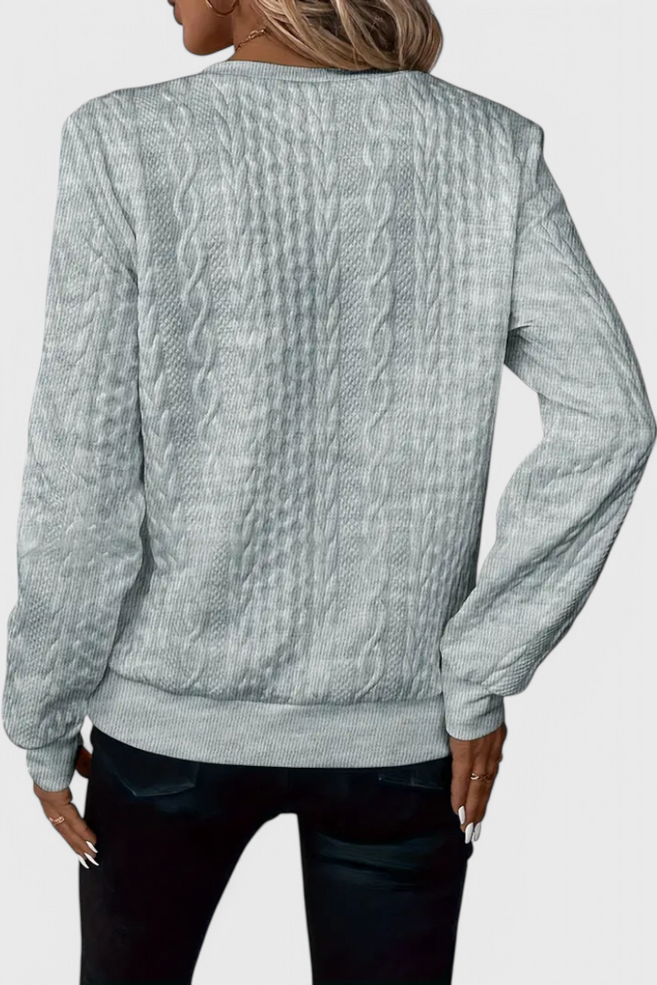 Zoey | Maglione in maglia con zip morbida