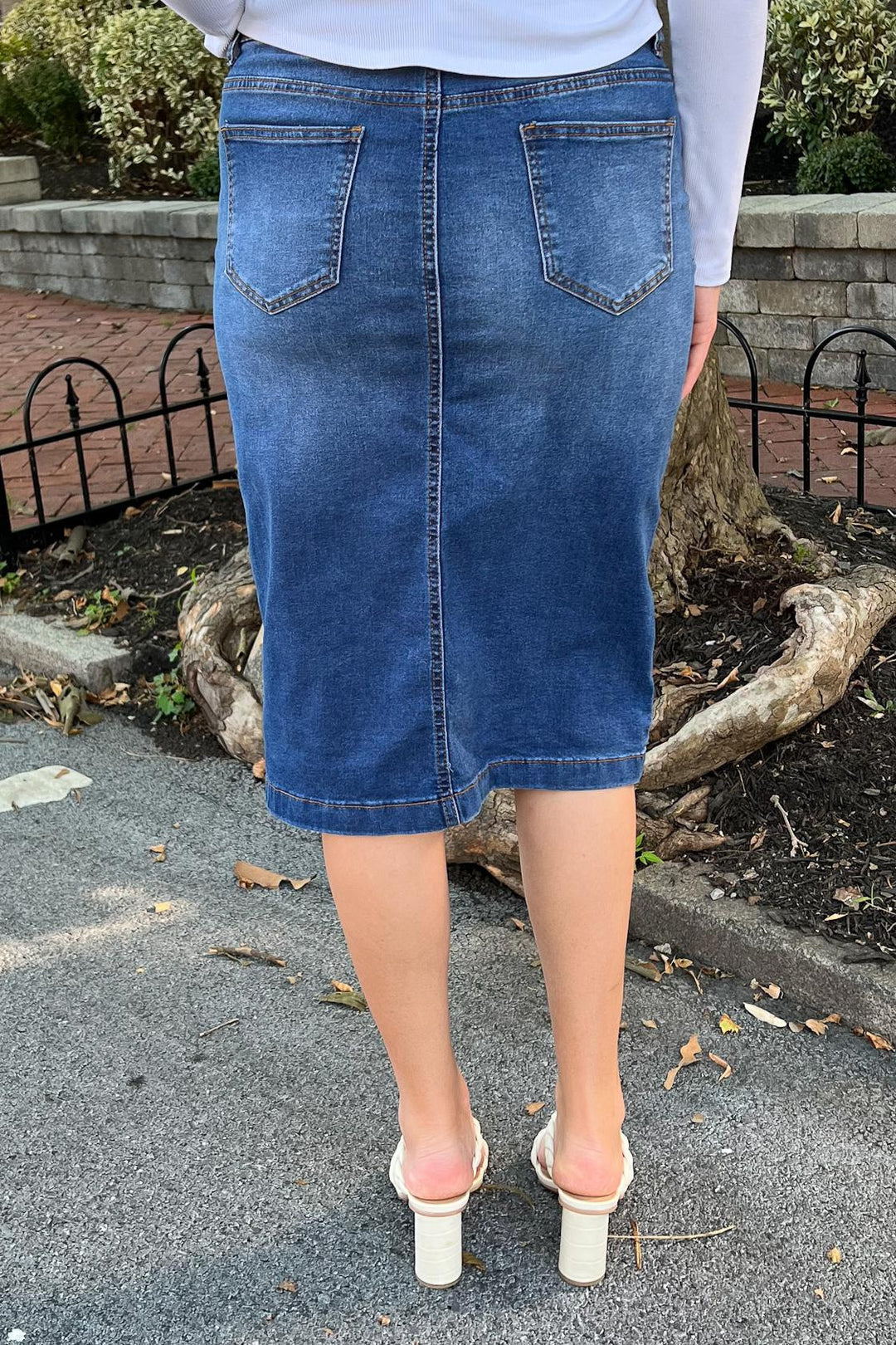 Gonna in denim Emily Indigo