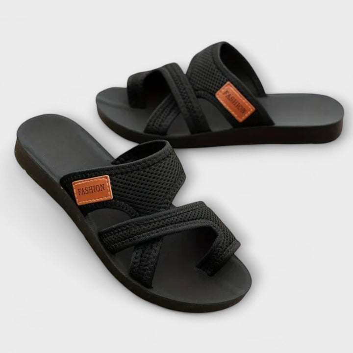 Edelgund - Black Comfort Slippers