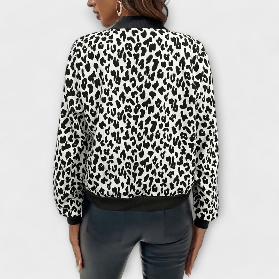 Karen - Giacca elegante stampa leopardata