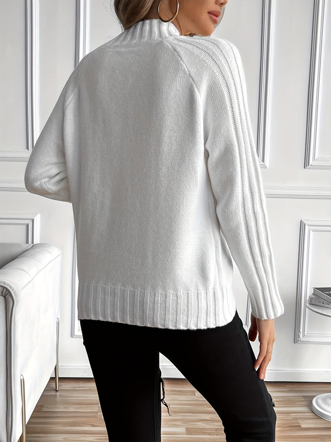 Elegante maglione lavorato a maglia
