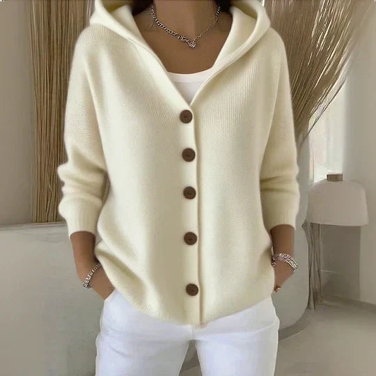 Zoé | Cardigan a Maglia con Cappuccio