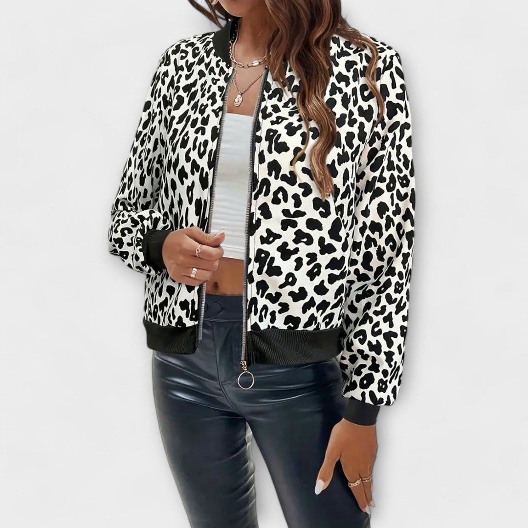 Karen - Giacca elegante stampa leopardata