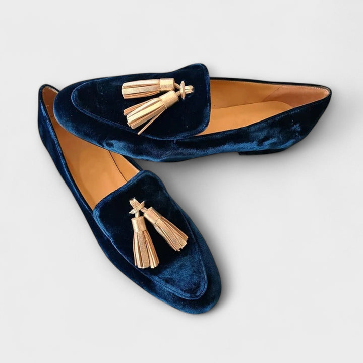 Quinnlyn - Mocassini con frange d'ispirazione vintage