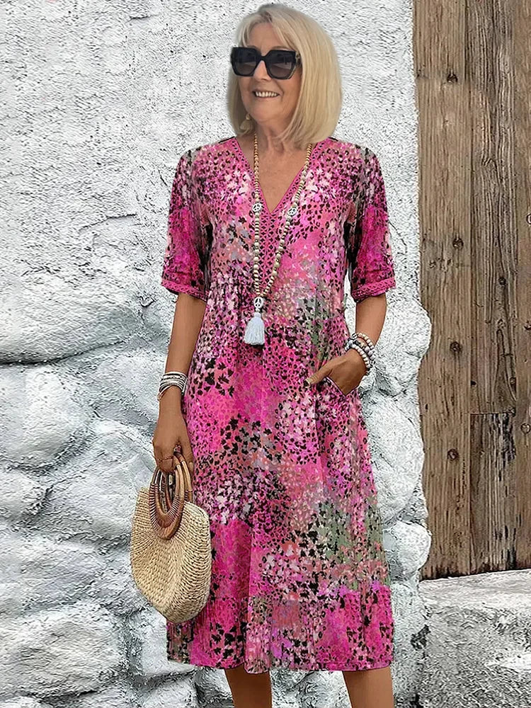 Lina | Vestito leggero con scollo a V
