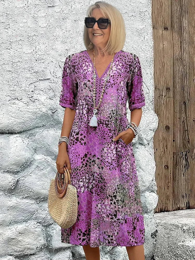Lina | Vestito leggero con scollo a V