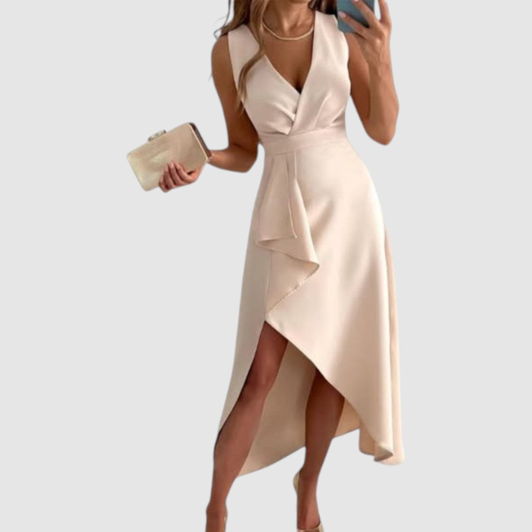 Valerie - Elegante vestito a portafoglio con scollo a V