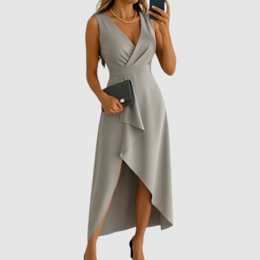Valerie - Elegante vestito a portafoglio con scollo a V