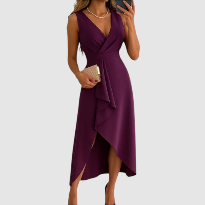 Valerie - Elegante vestito a portafoglio con scollo a V