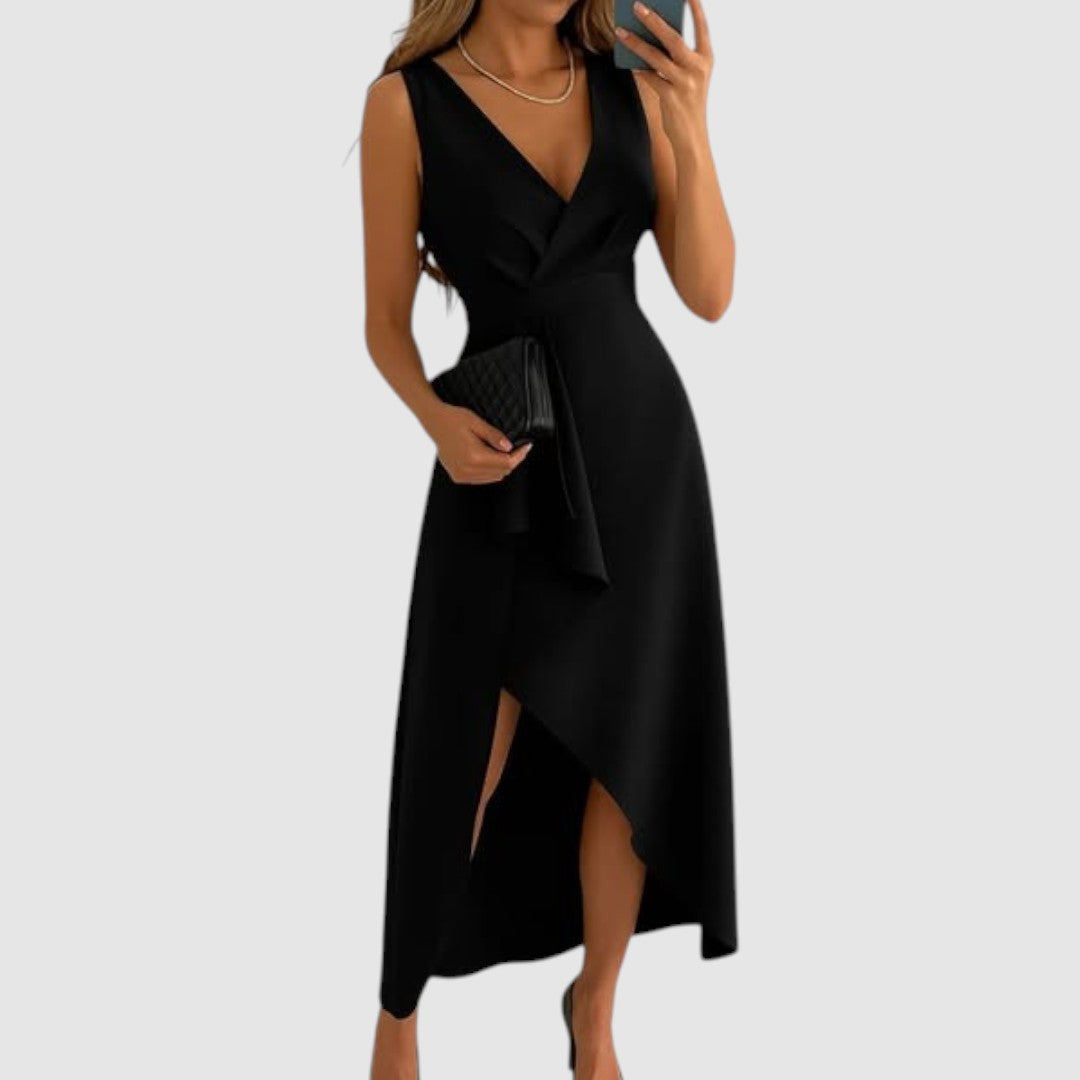 Valerie - Elegante vestito a portafoglio con scollo a V