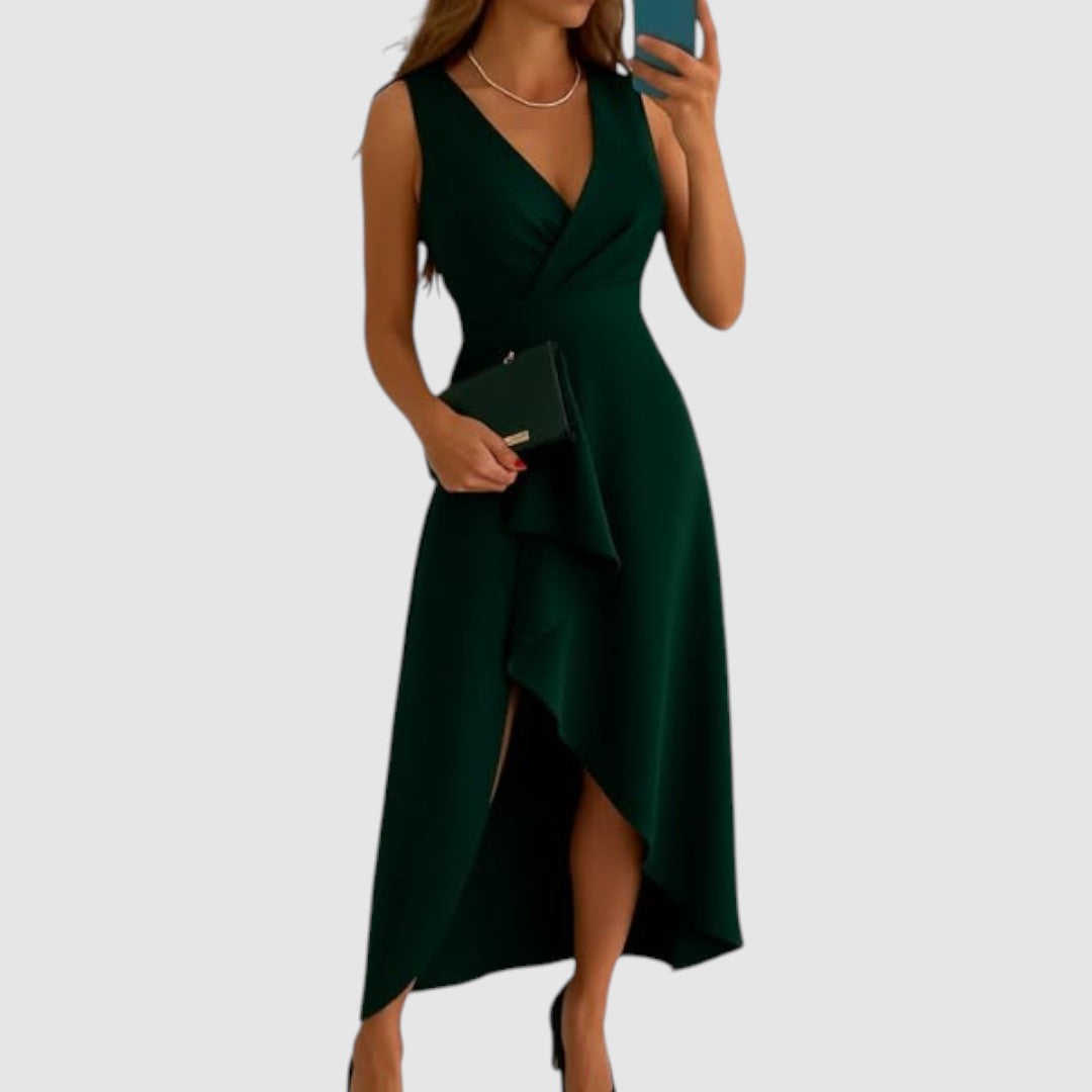 Valerie - Elegante vestito a portafoglio con scollo a V
