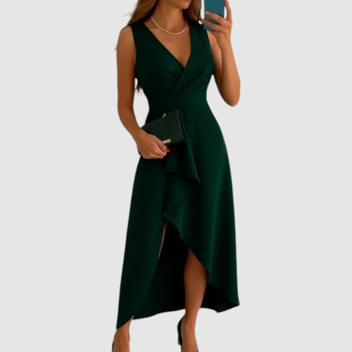 Valerie - Elegante vestito a portafoglio con scollo a V