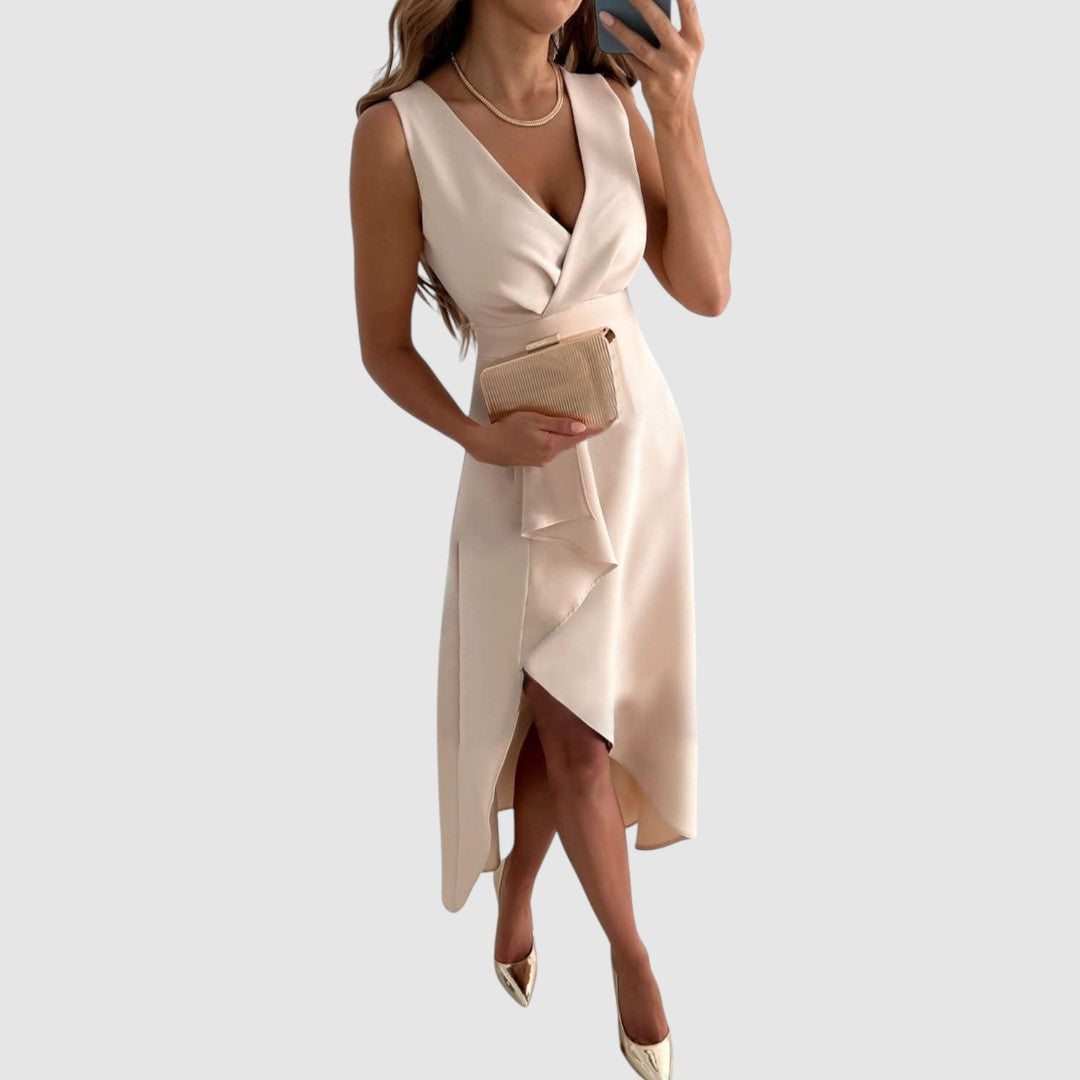 Valerie - Elegante vestito a portafoglio con scollo a V