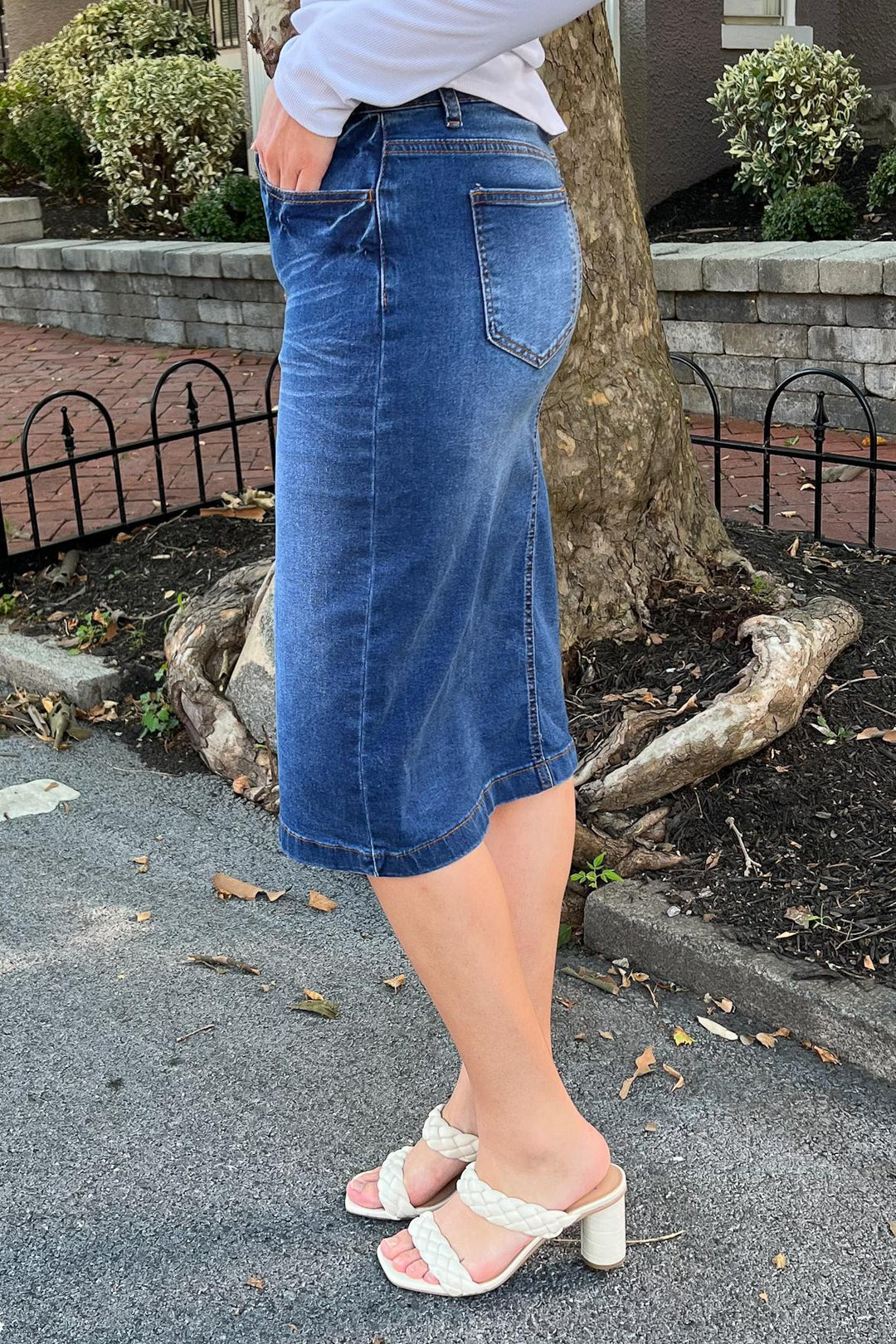Gonna in denim Emily Indigo