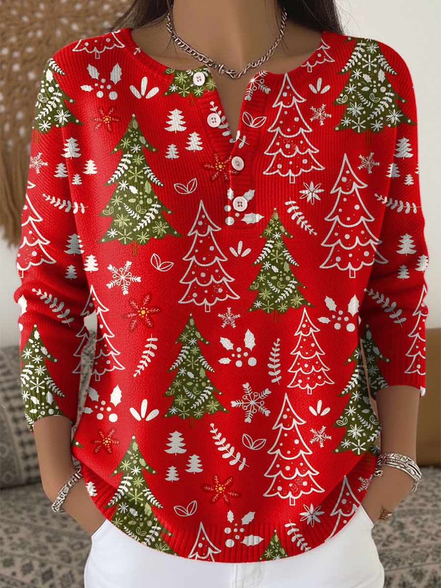 Sofía | Maglione natalizio con bottoni