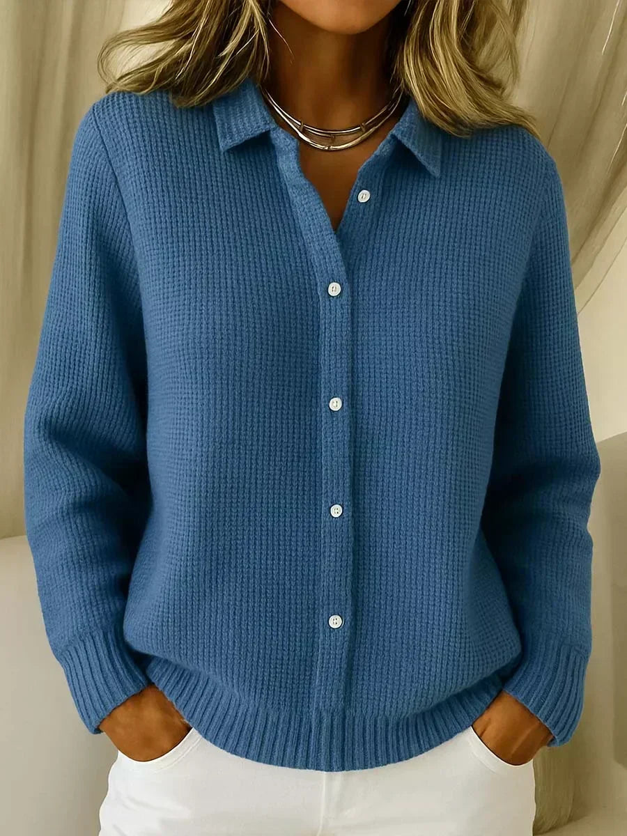 Carmela | Giacca a Maglia Testurizzata con Bottoni