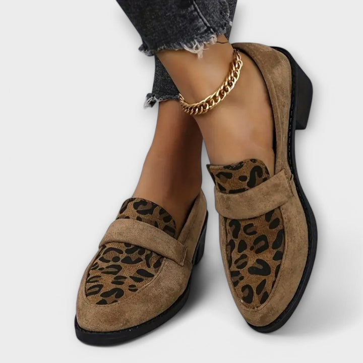 Bella - Scarpe eleganti da donna con stampa leopardata