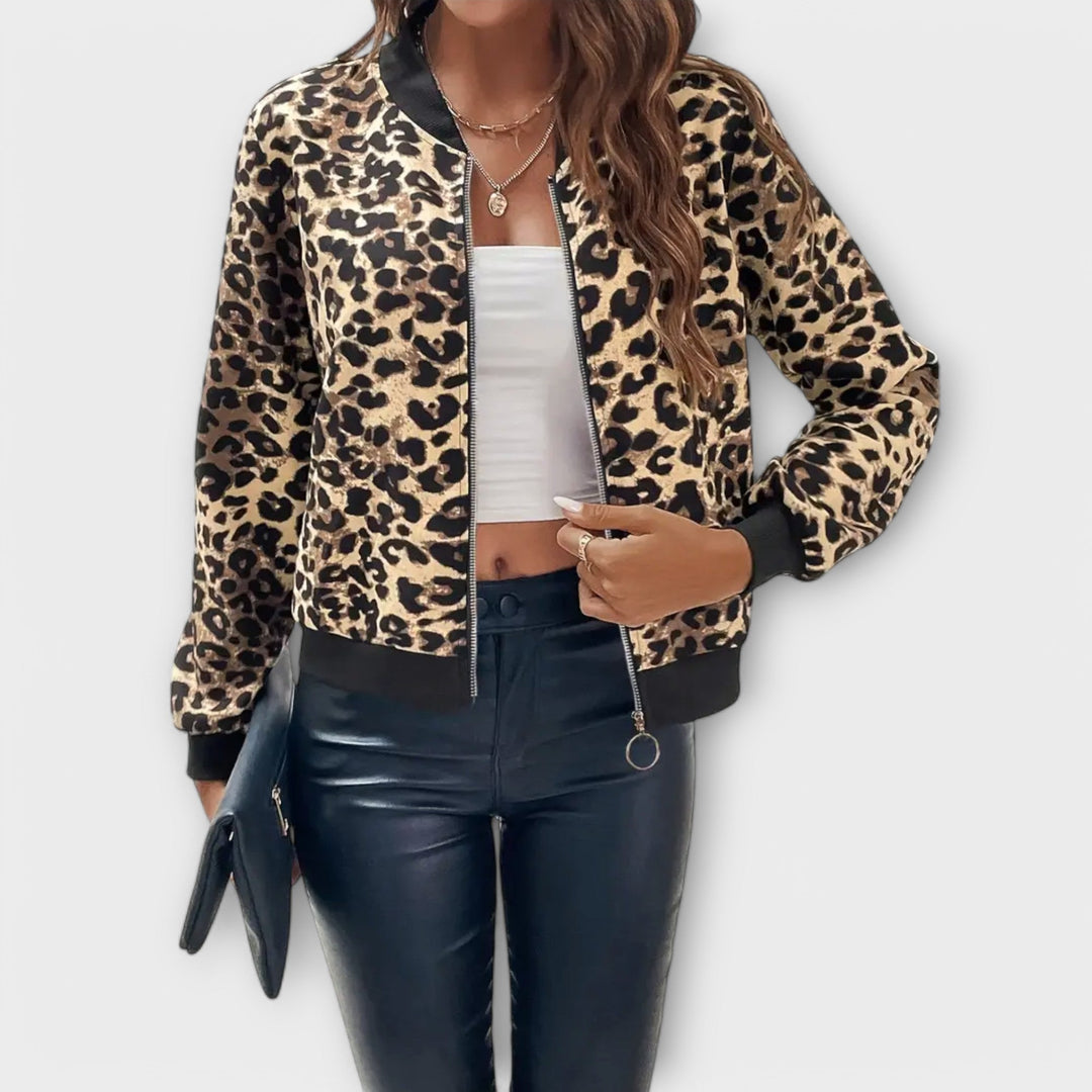 Karen - Giacca elegante stampa leopardata