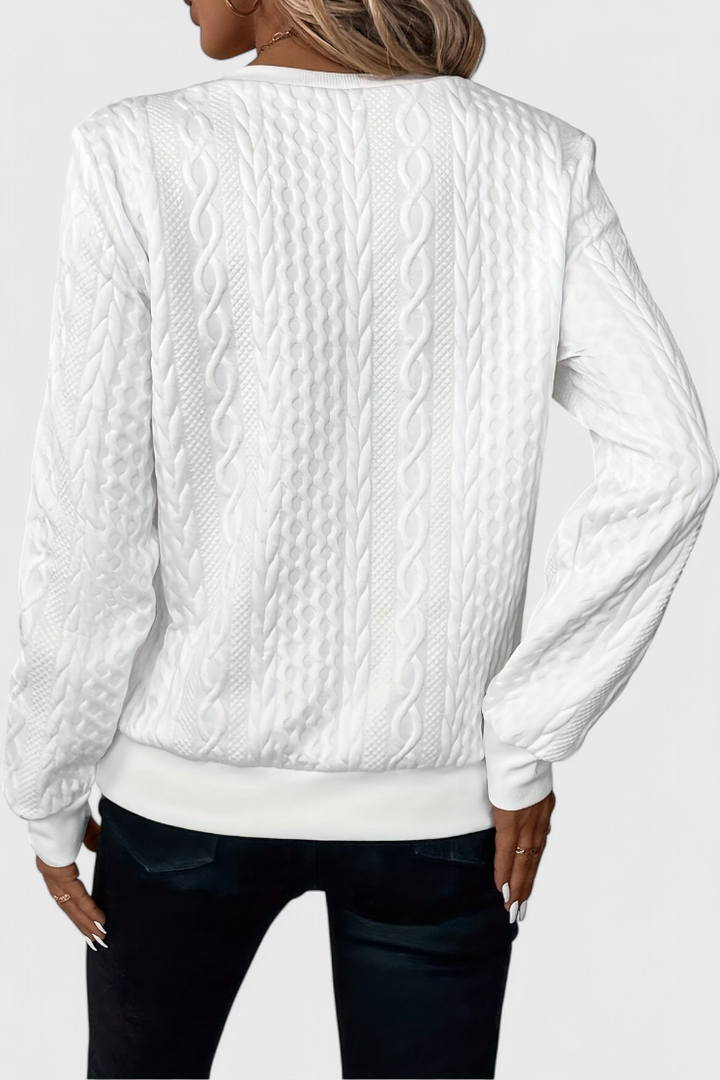 Zoey | Maglione in maglia con zip morbida