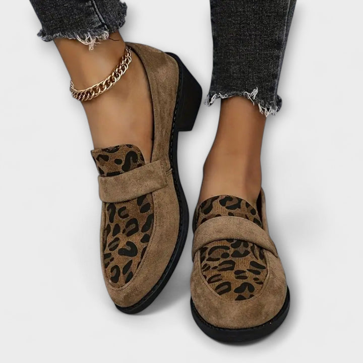 Bella - Scarpe eleganti da donna con stampa leopardata