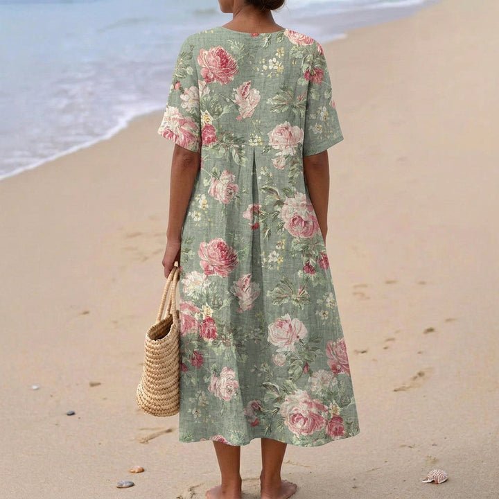 Poppy - Vestito midi floreale rétro