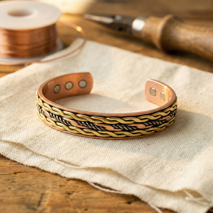 Bracciale di Rame Intrecciato