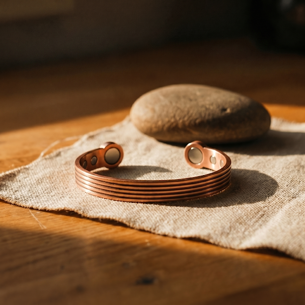Bracciale Rigato in Rame