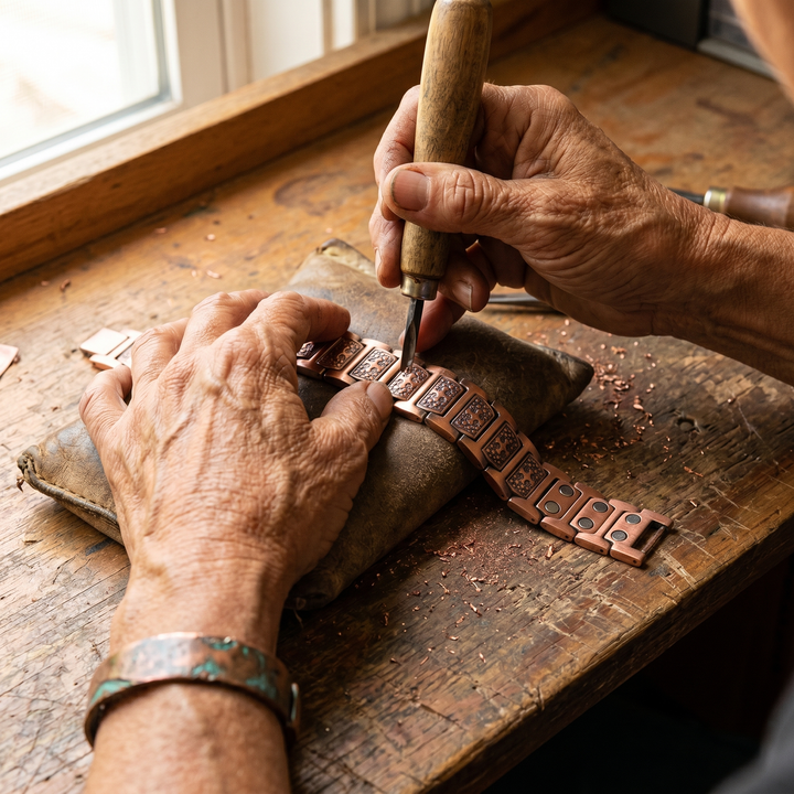 Gale — Bracciale da uomo in rame