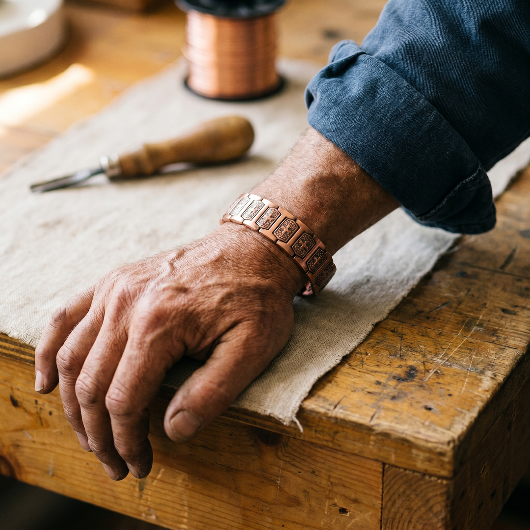 Gale — Bracciale da uomo in rame