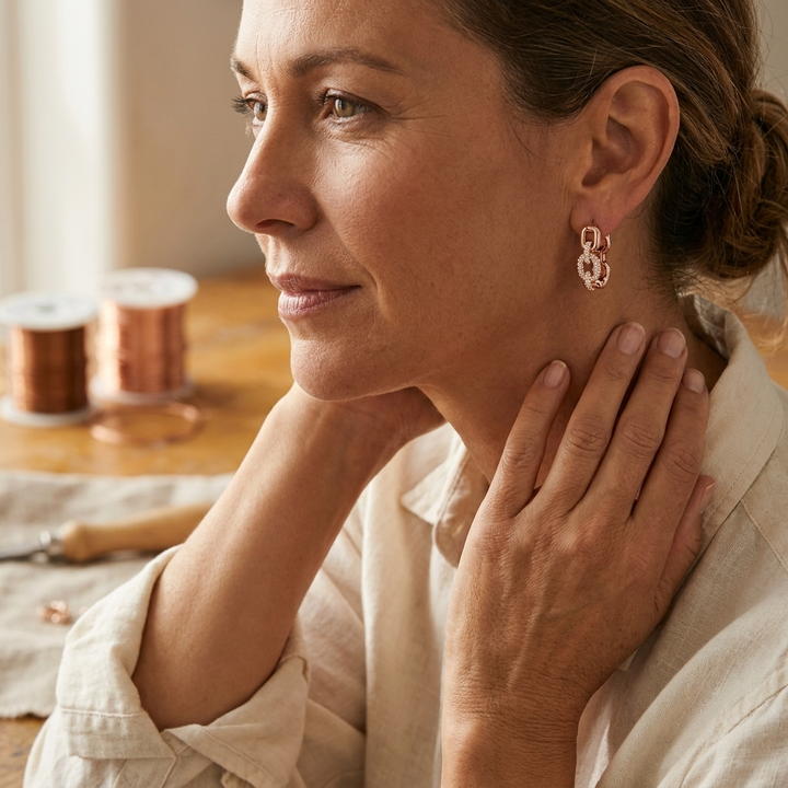 Orecchini in Rame