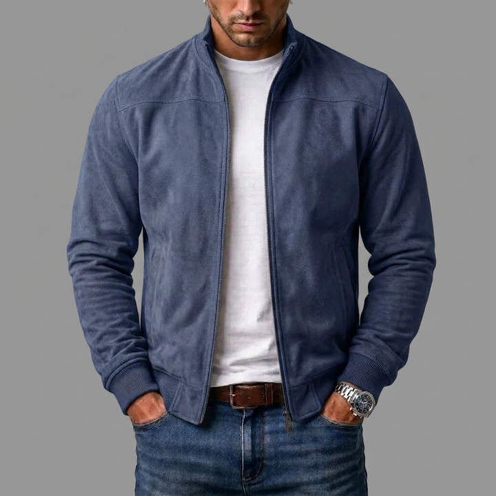 Dieter | Giacca Bomber in Pelle Scamosciata