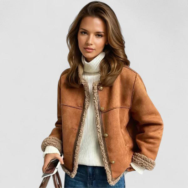 Vera - Cappotto con bottoni in finta pelle