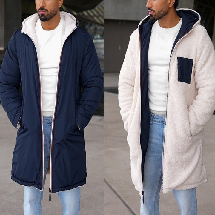 Cappotto in pile reversibile