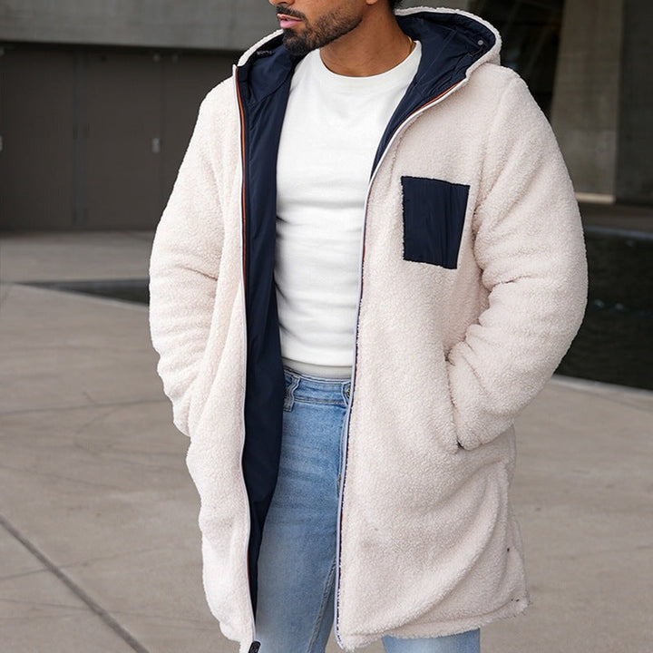 Cappotto in pile reversibile