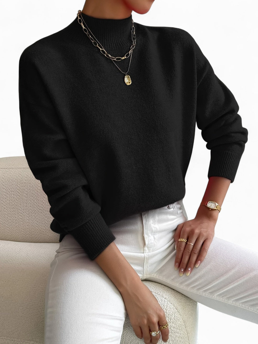 Ivone – Maglione lavorato a maglia accogliente