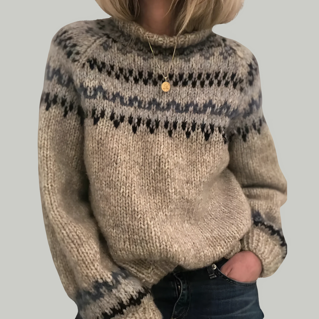 Maglione caldo lavorato a maglia morbido