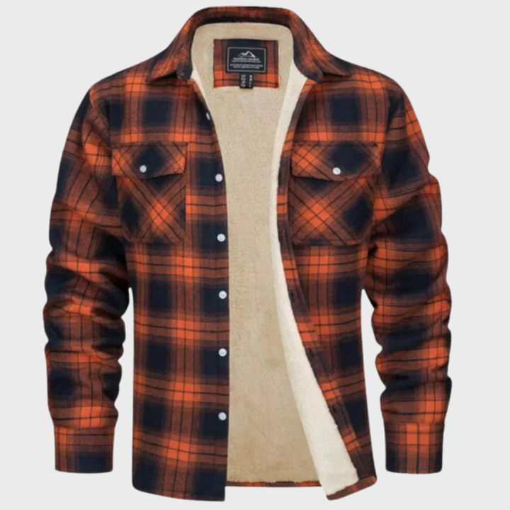 Patrick - Giacca trucker in pile a righe