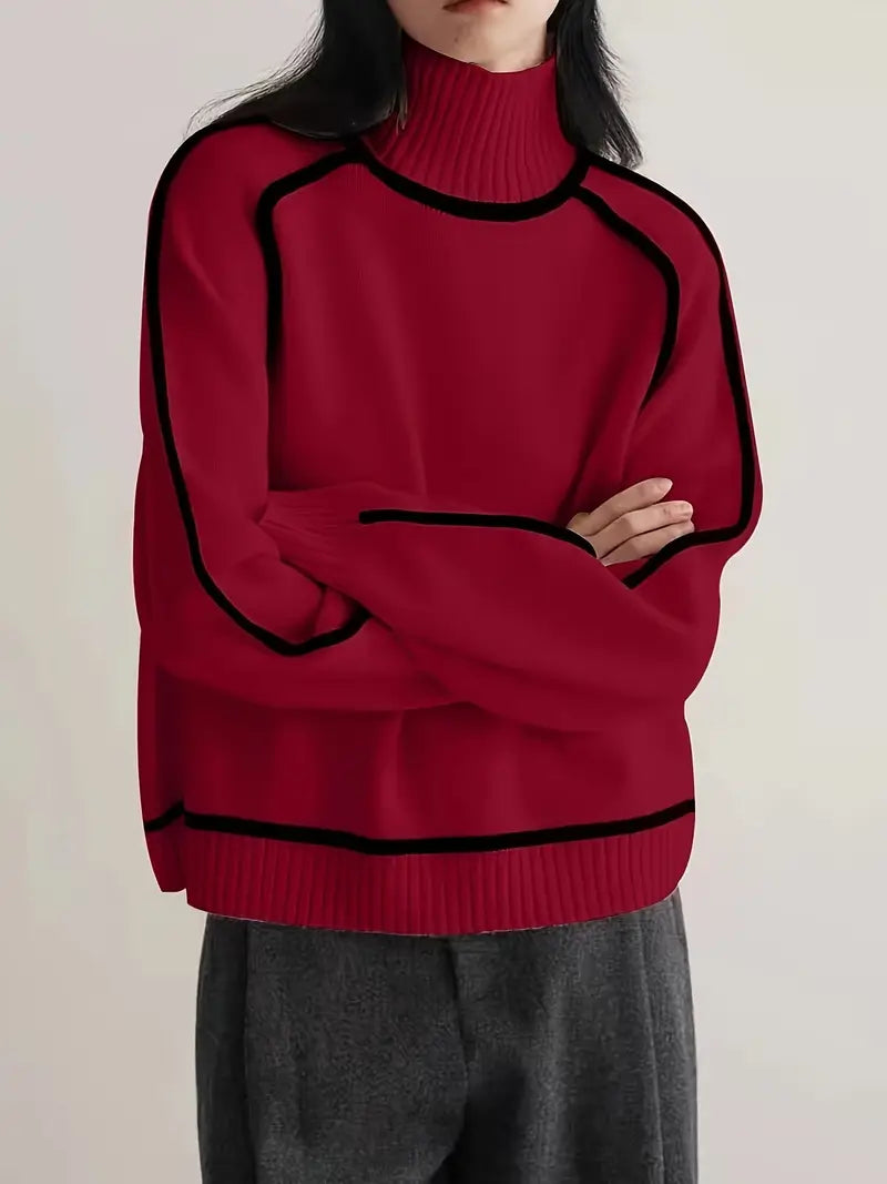 Seraphina - Maglione Elegante a Collo Alto