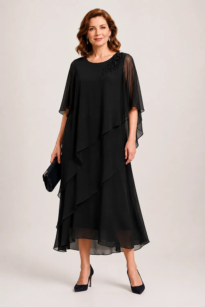 Abito da cerimonia Vivienne con drappeggio