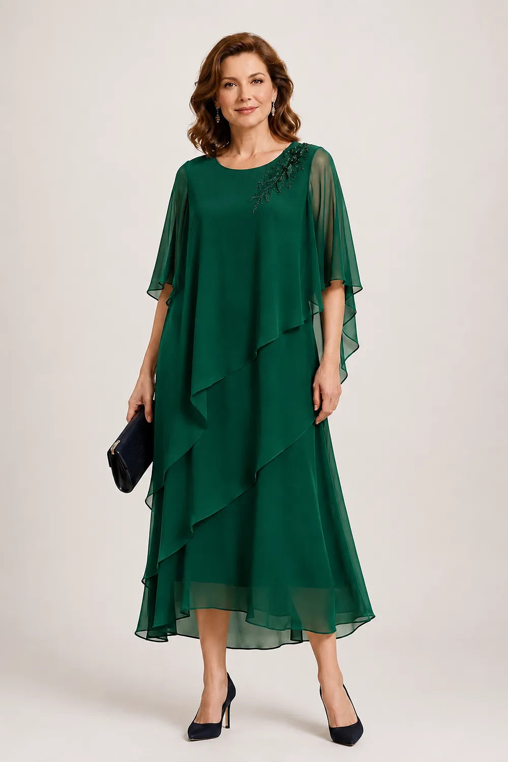 Abito da cerimonia Vivienne con drappeggio