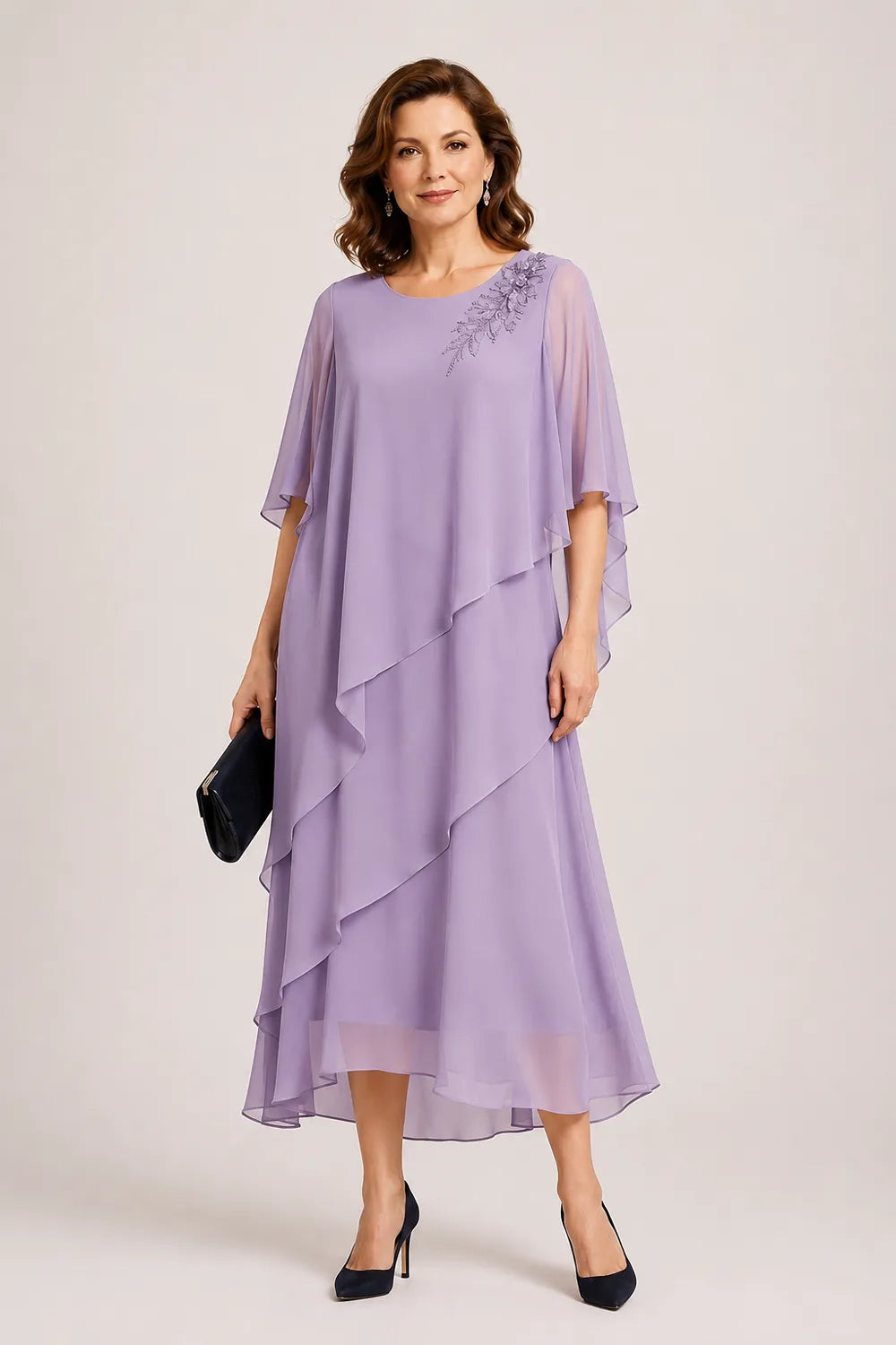 Abito da cerimonia Vivienne con drappeggio