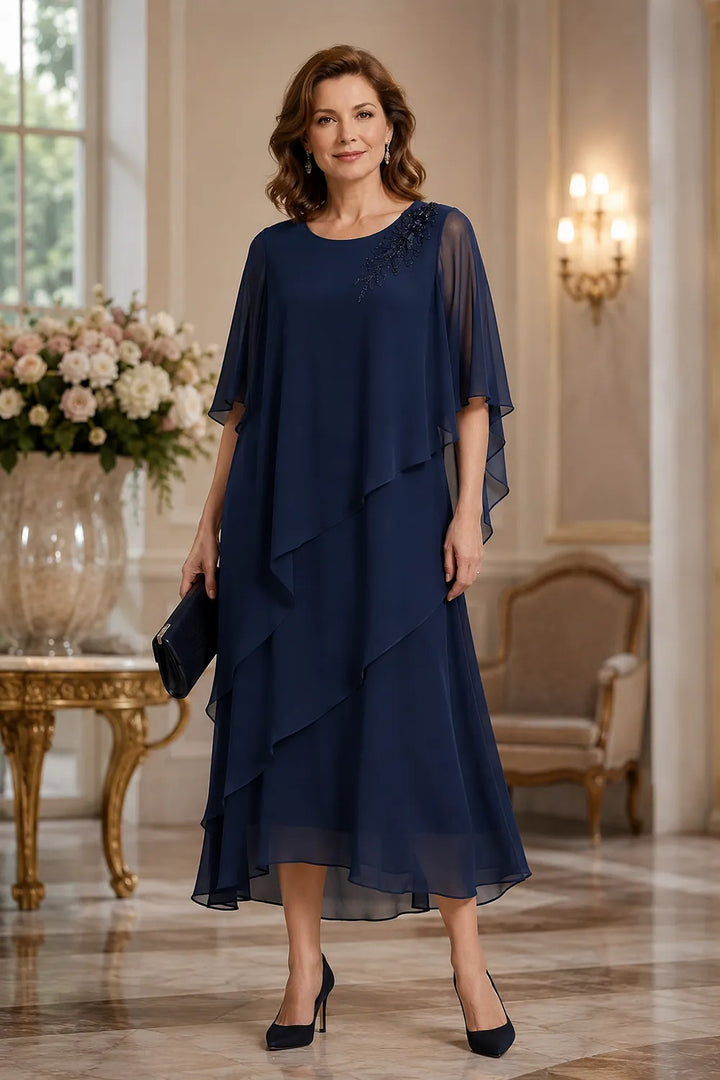 Abito da cerimonia Vivienne con drappeggio